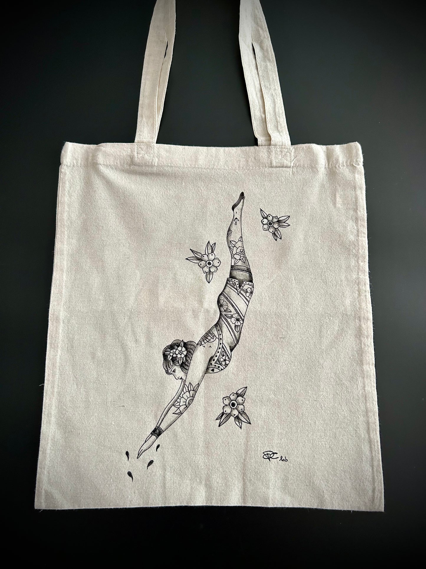Shopping bag Diver girl