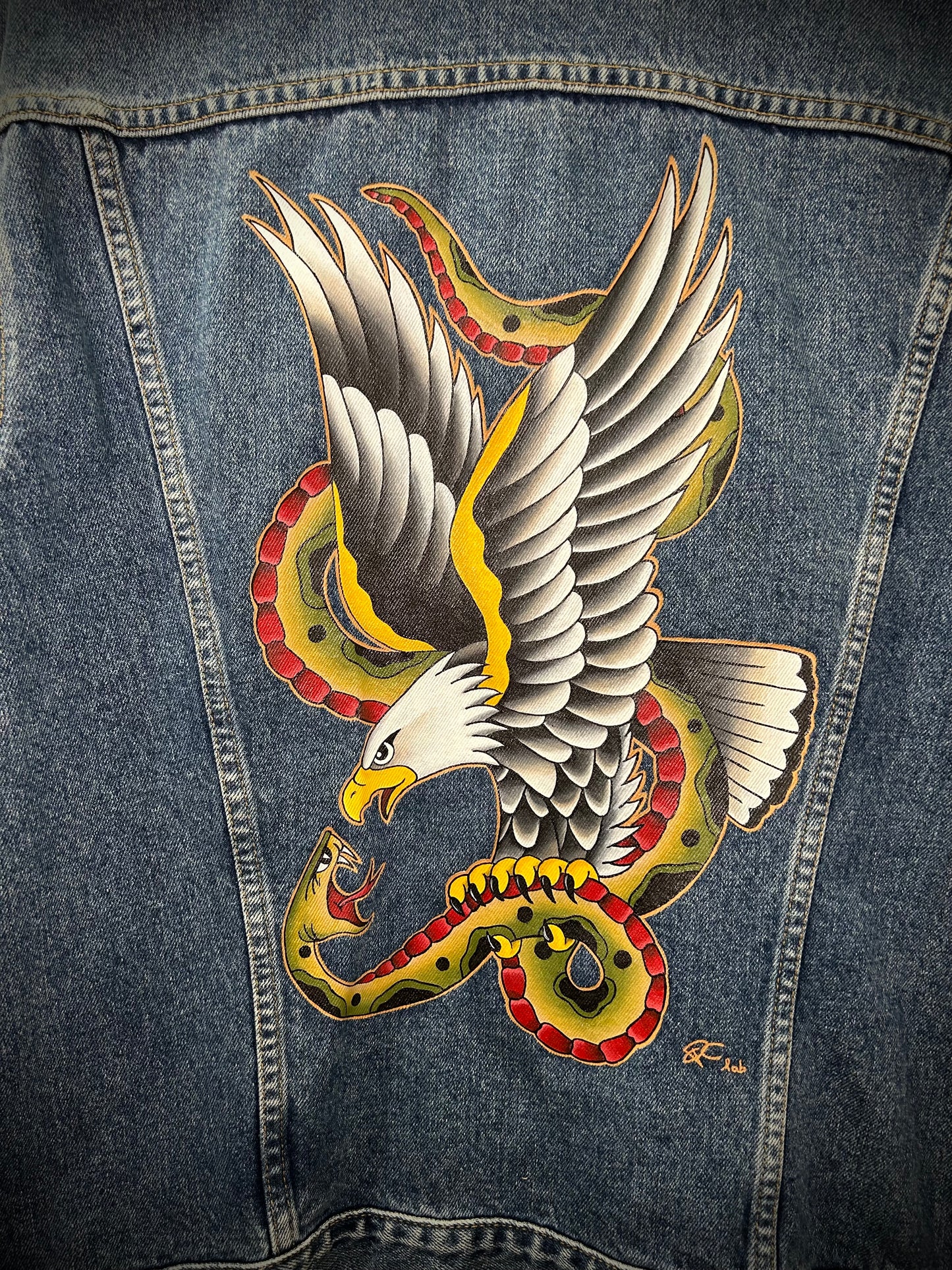 Giacca jeans Sailor Jerry flash
