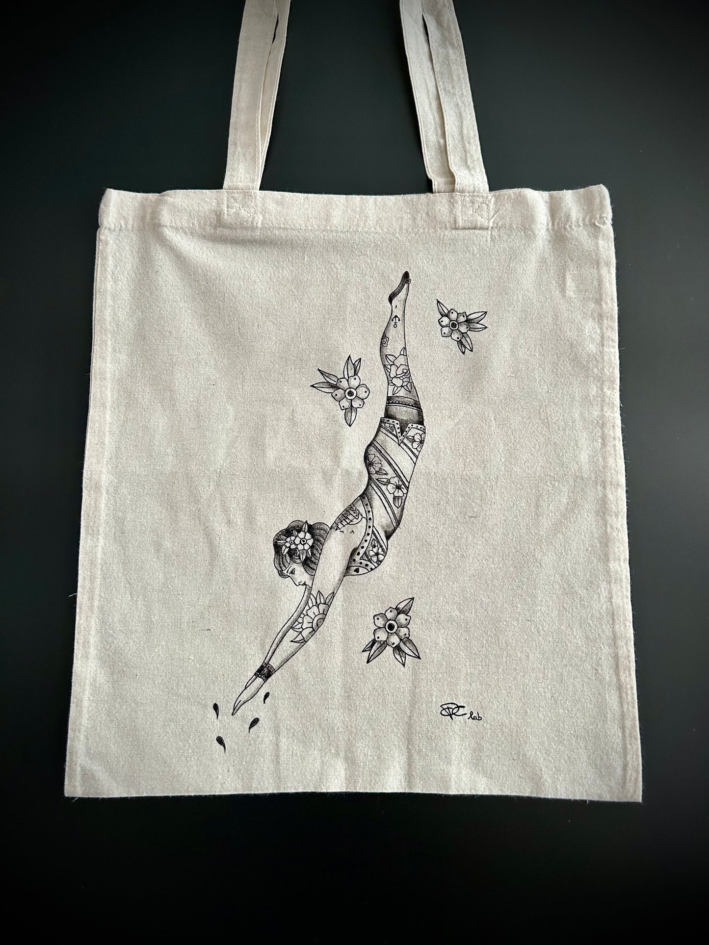 Shopping bag Diver girl
