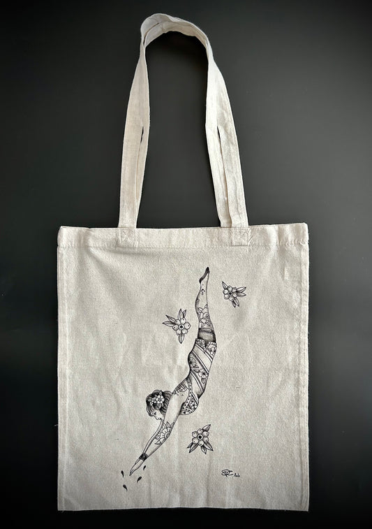 Shopping bag Diver girl